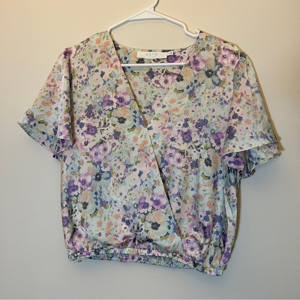 Astr Floral Blouse Size M